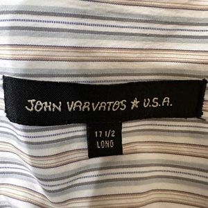 John Varvatos casual shirt.  Stripes.